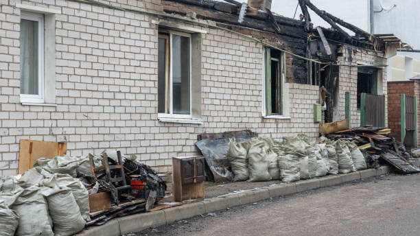 Professional Fire Damage Removal technician working in Doylestown, OH